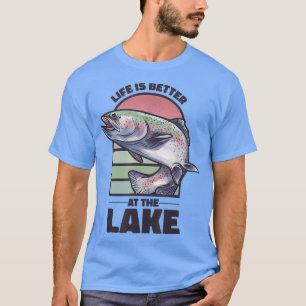 Camiseta La Vida Es Mejor En La Familia Fun De Pescado En E