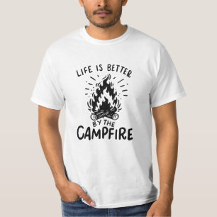 Camiseta La Vida Es Mejor En La Fogata