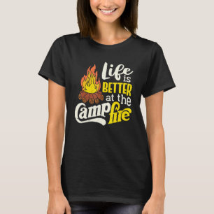 Camiseta La vida es mejor en la fogata Freestyle Familia Ca