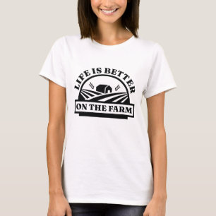 Camiseta La Vida Es Mejor En La Granja