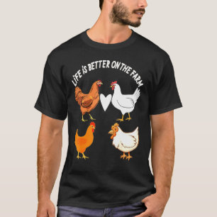 Camiseta La Vida Es Mejor En La Granja - Agricultor De Aman