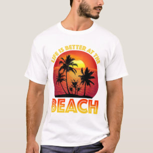 Camiseta La Vida Es Mejor En La Playa