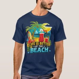 CAMISETA LA VIDA ES MEJOR EN LA PLAYA
