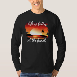 Camiseta La Vida Es Mejor En La Playa