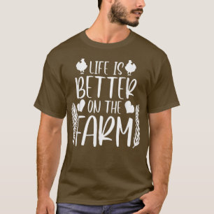 Camiseta La vida es mejor en las cotizaciones agrícolas de