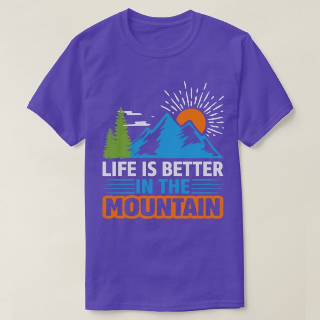 Camiseta La Vida Es Mejor En Las Divertidas Palabras De Sen (Diseño del anverso)