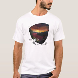 Camiseta La vida es mejor en las rocas.