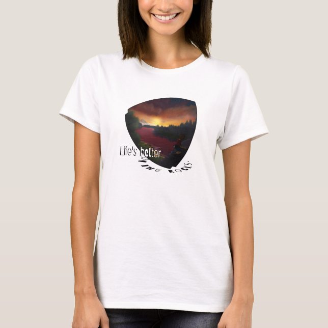 Camiseta La vida es mejor en las rocas. (Anverso)