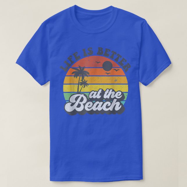 Camiseta La Vida Es Mejor En Las Vacaciones De Verano En Pl (Diseño del anverso)