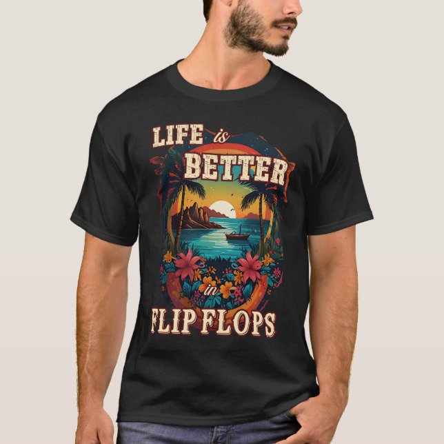 CAMISETA LA VIDA ES MEJOR EN LOS FLUJOS DE FLIP (Anverso)