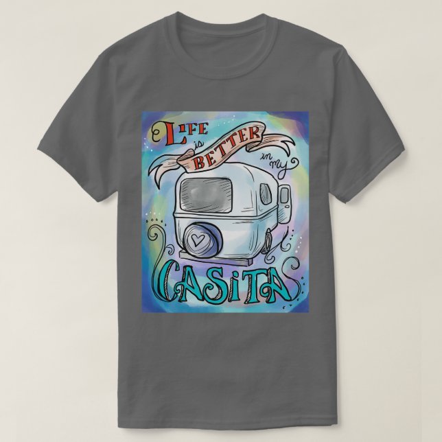 Camiseta La vida es mejor en mi Casita (Diseño del anverso)