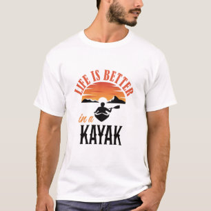 Camiseta La vida es mejor en un Kayak