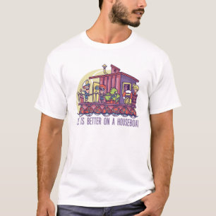 Camiseta La Vida Es Mejor En Una Casa De Casas Diversas