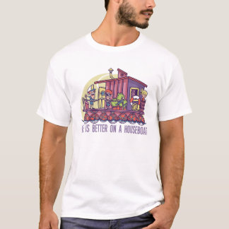 Camiseta La Vida Es Mejor En Una Casa De Casas Diversas