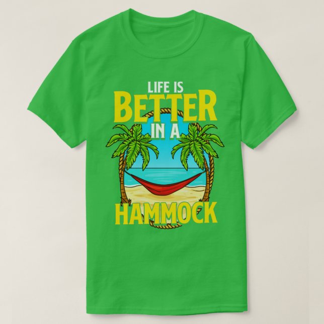 Camiseta La Vida Es Mejor En Verano Hammock Beach (Diseño del anverso)