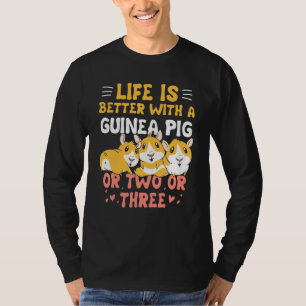 Camiseta La Vida Es Mejor Guineas Wheek Cavy Kids Guinea Ce
