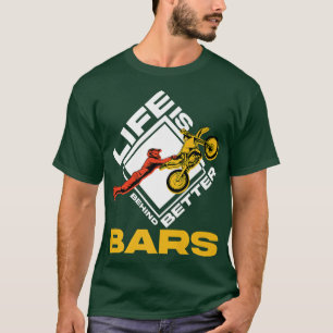 Camiseta La vida es mejor tras las rejas Motocross Bike Dir