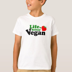 Camiseta La vida es mejor Vegan