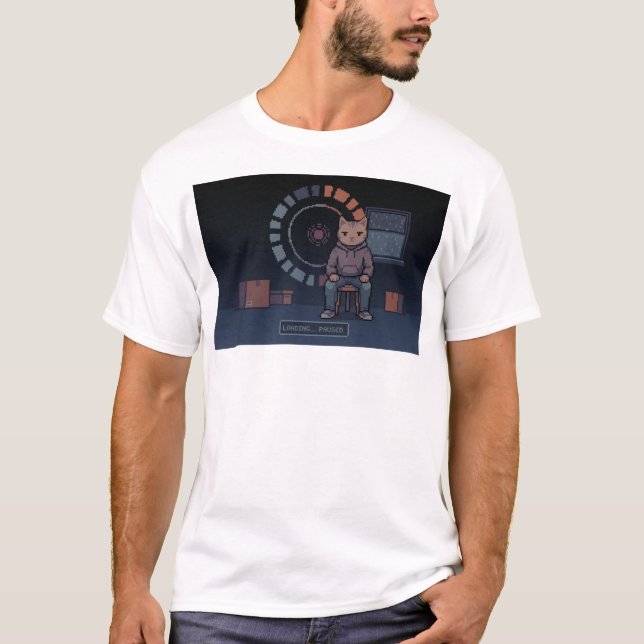 Camiseta La vida es modo difícil – Cargando… (Anverso)