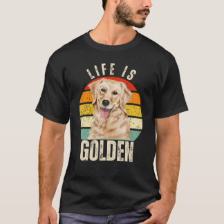 Camiseta La Vida Es Oro - Golden Retriever Lover