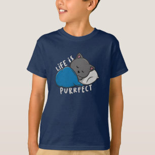 Camiseta La vida es perfecta - Gato durmiente