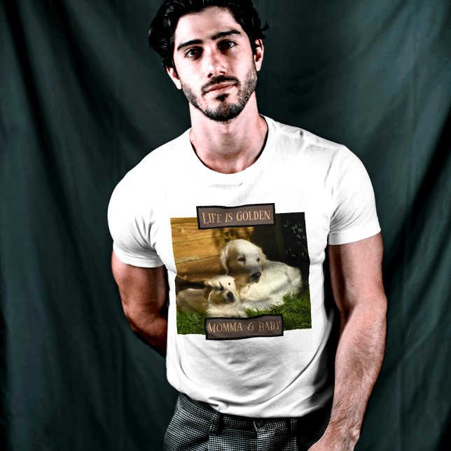 Camiseta La vida es perro dorado (Subido por el creador)