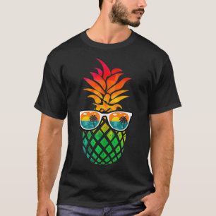 Camiseta La Vida Es Realmente Buena Piña Gafas De Sol Aloha