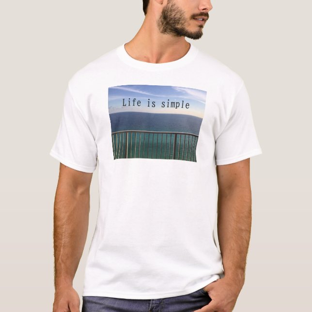 Camiseta La vida es simple (Anverso)