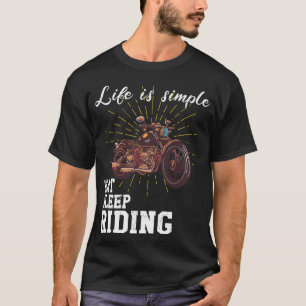 Camiseta La vida es simple - andar en moto
