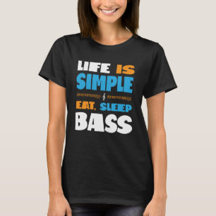Camiseta La vida es simple comer sueño Sing Barbershop Cuar