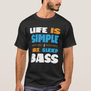 Camiseta La vida es simple comer sueño Sing Barbershop Cuar