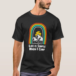 Camiseta La Vida Es Simple Cuando Campamento En Verano Trop