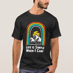 Camiseta La Vida Es Simple Cuando Campamento En Verano Trop