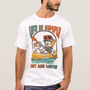Camiseta La vida es simple - simplemente agregue agua