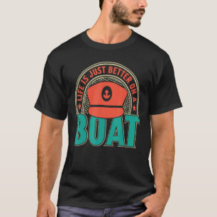 Camiseta La Vida Es Sólo El Propietario Del Barco Capitán N