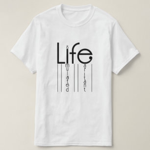 Camiseta La vida es un diseño de citas humorísticas irritan