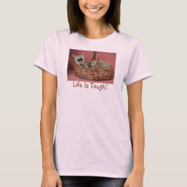 Camiseta La vida es un gato muy duro