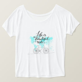 Camiseta La Vida Es Un Hermoso Camino Azul