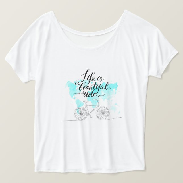 Camiseta La Vida Es Un Hermoso Camino Azul (Anverso del diseño)