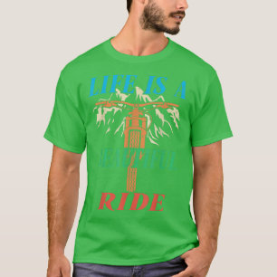 Camiseta La vida es un hermoso ciclo de ciclismo de carrete