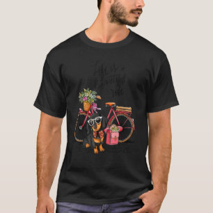 Camiseta La Vida Es Un Hermoso Viajero Cute Dachshund Glass