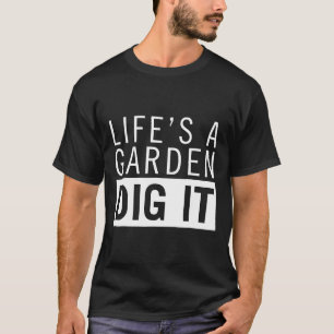 Camiseta La vida es un jardín Excava Verdura Vegana