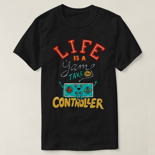 Camiseta La vida es un juego (Diseño del anverso)