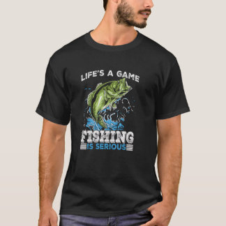 Camiseta La vida es un juego divertido de pesca
