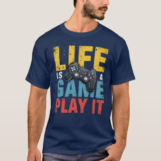 Camiseta La vida es un juego divertido para los aficionados