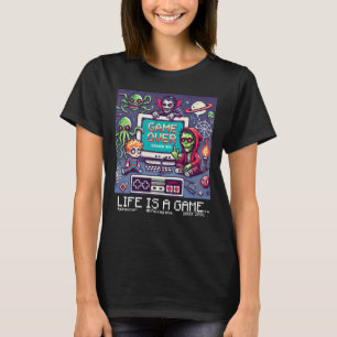 Camiseta La Vida Es Un Juego...: Fin Del Juego (Jugadora Mu