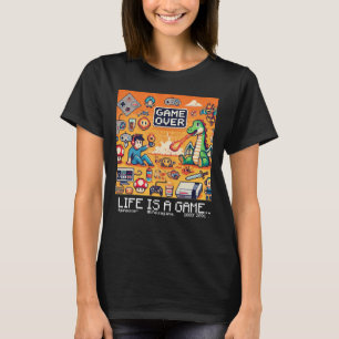 Camiseta La Vida Es Un Juego...: Fin Del Juego (Jugadora Mu