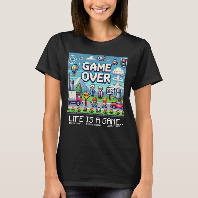 Camiseta La Vida Es Un Juego...: Fin Del Juego (Jugadora Mu (Anverso)