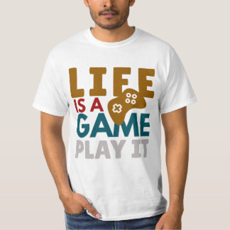 Camiseta La vida es un juego - Motivación del diseño de cit