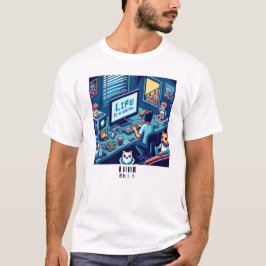 Camiseta La Vida Es Un Juego. #Part2 (8 bits) (camiseta de 